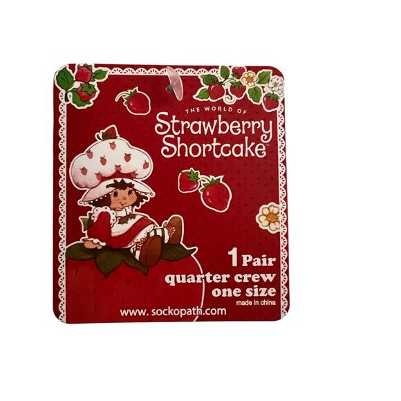 NEW STRAWBERRY SHORTCAKE Novelty Socks - Picture 3 of 6